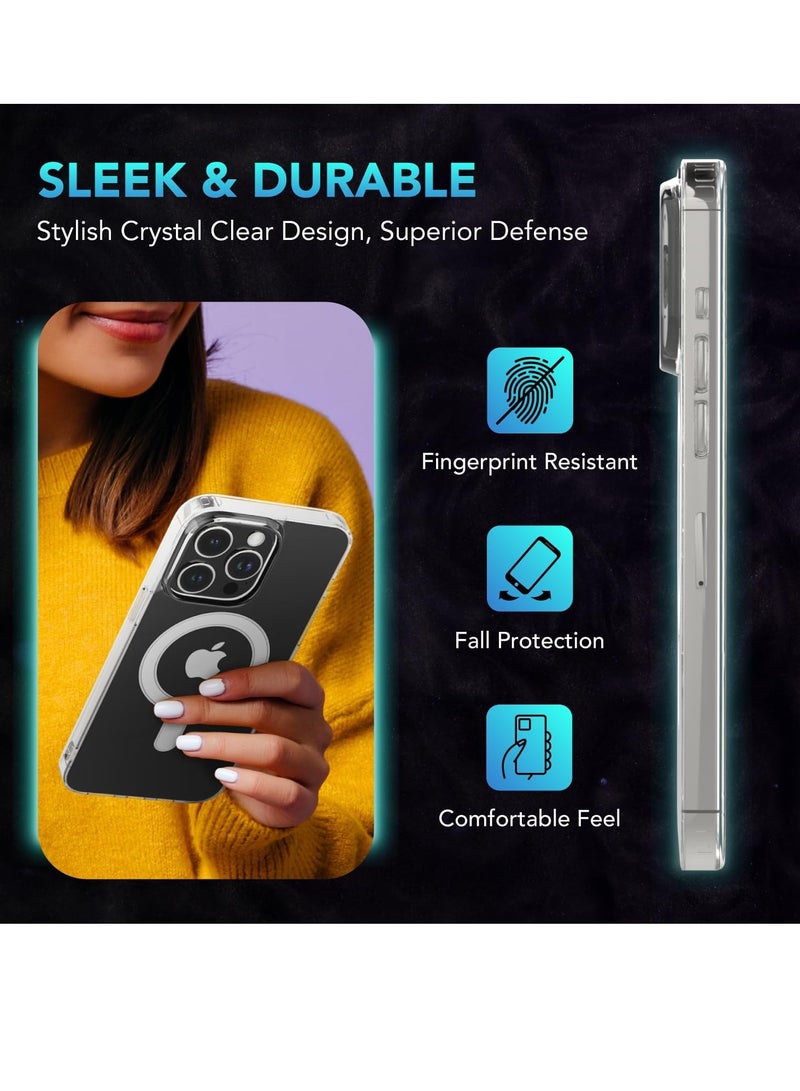 ELTRAZONE **ELTRAZONE iPhone 13 Pro Case – Clear 5-in-1, Non-Yellowing, with 2x Tempered Glass Screen Protectors & 2x Camera Lens Protectors, Shockproof Design with Air-Guard - Image 3