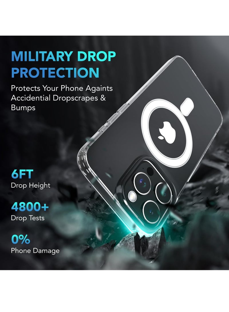 ELTRAZONE **ELTRAZONE iPhone 13 Pro Case – Clear 5-in-1, Non-Yellowing, with 2x Tempered Glass Screen Protectors & 2x Camera Lens Protectors, Shockproof Design with Air-Guard - Image 4