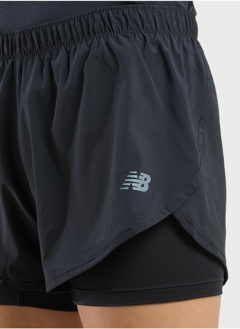 نيو بالانس Core 3 Inch 2-In-1 Shorts