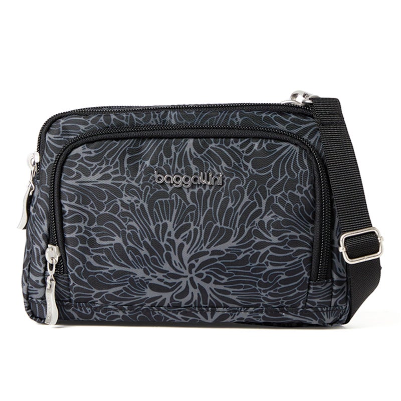 Baggallini Trifecta RFID Wallet Crossbody - 8"x6" Crossbody Bag for Women Convertible Fanny Pack Belt Bag - Image 1
