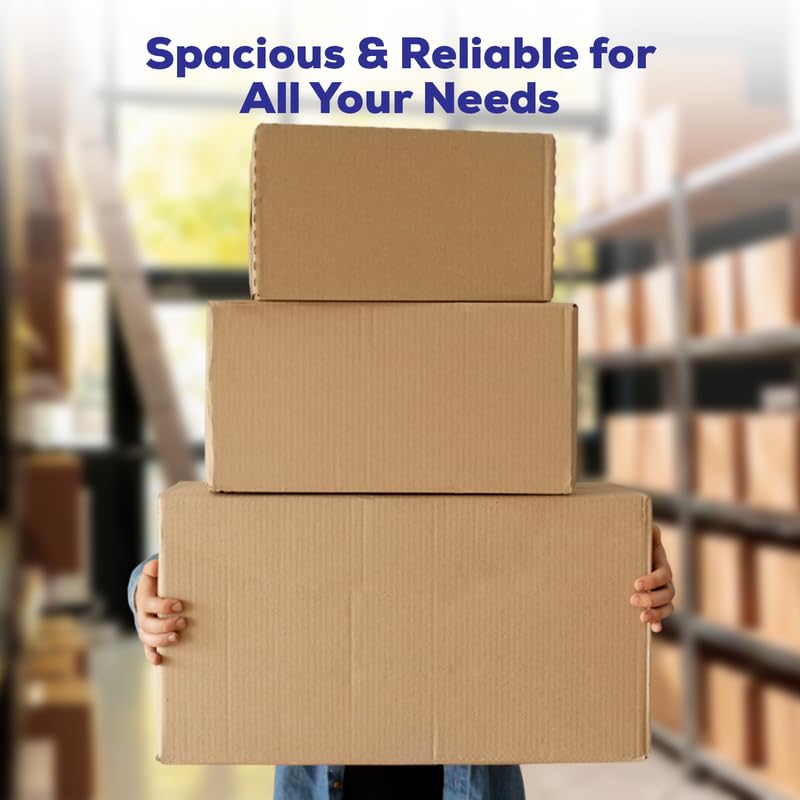 ADDANBI PACK OF 4 | 27"x14"x13" | 5ply Cardboard Boxes for Packaging | Brown Corrugated Box for | Shipping |Moving | Home Shifting | Parcel | Courier Packing box | Large Carton Box. - Image 4