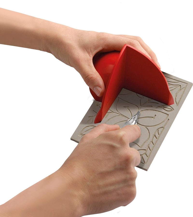 ESSDEE Lino Cutter Set, Plastic, Metal, Silver, 2.5 x 6.5 x 12.5 cm - Image 2