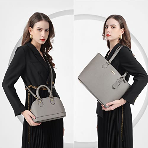 Bagsure 4PCS Women Fashion Handbags Purses Wallet Shoulder Bags Casual Tote Bag Crossbody Bags, Handbag Set Gift for Ladies Girls, Satchel Purse Set for Women - Image 2