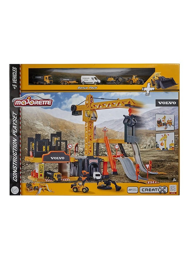 Majorette Creatix Construction + 5 Volvo Vehicles  - Image 2