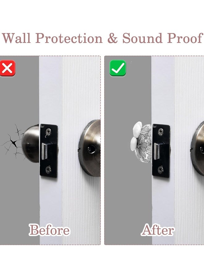 2PCS Floral Cotton Door Knob Covers Reusable Handle Protector Decor - Image 3