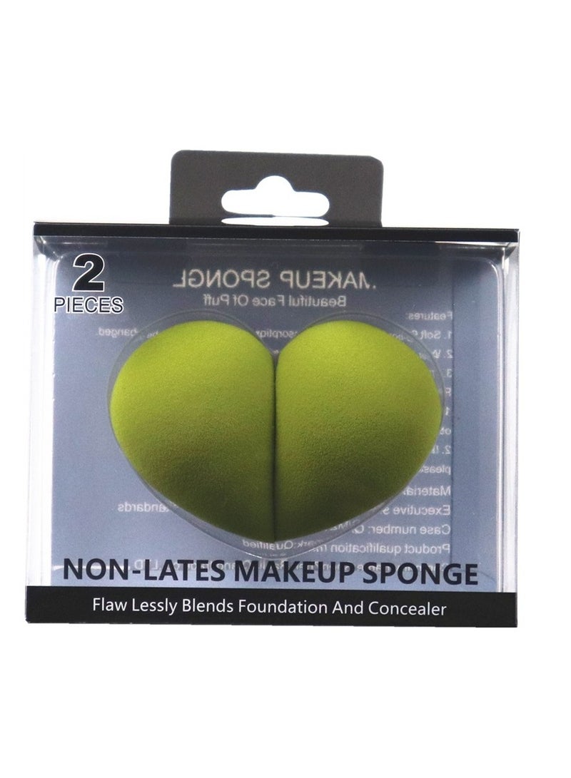 xozgdovg Love Water drop diagonally cut two makeup egg set makeup sponge powder puff water big do not eat powder wipe brown