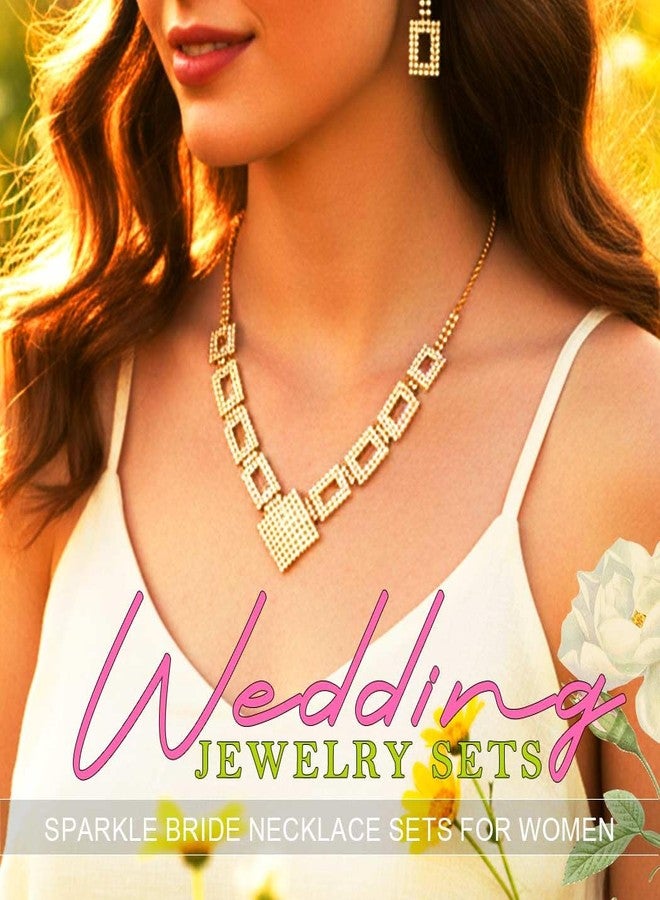 TWINKLEDE Gold Jewelry Set Elegant Earrings and Necklaces for Women - Image 4
