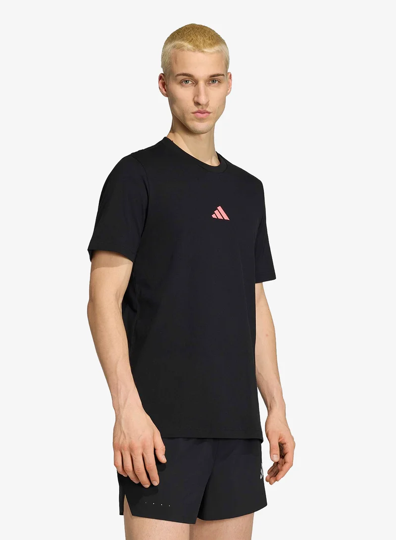 Adidas Running Slogan Graphic T-Shirt