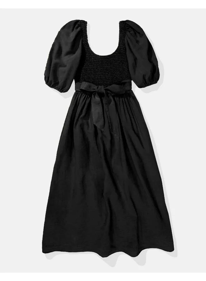 American Eagle Smocked Bodice Midi Dress