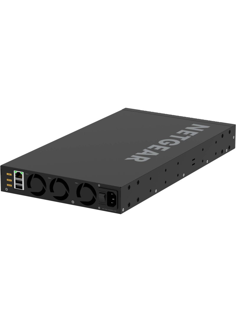 نت جير 8x 10G/Multi-Gig and 8x SFP+ (XSM4316) Managed Switch, Up to 12 kb Jumbo Frame Support, 81.1 W / 254.65 Btu/hr Power Consumption, Black | XSM4316-100NES Black - Image 2