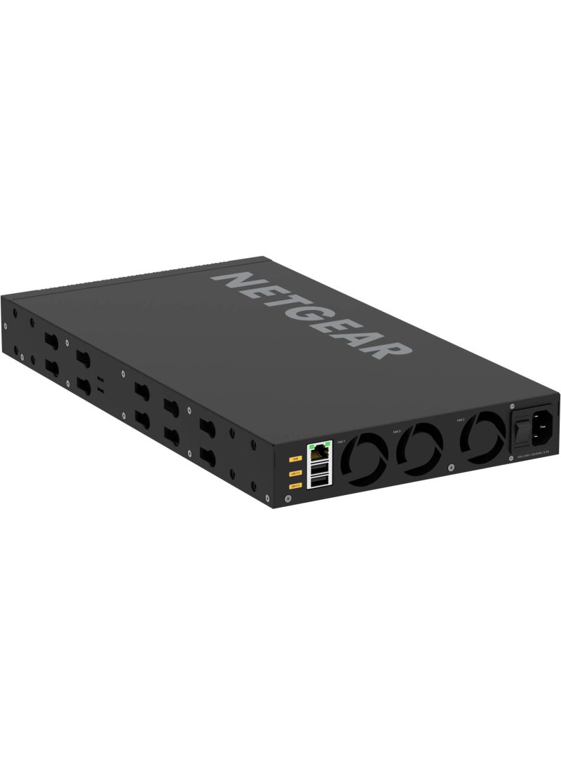 نت جير 8x 10G/Multi-Gig and 8x SFP+ (XSM4316) Managed Switch, Up to 12 kb Jumbo Frame Support, 81.1 W / 254.65 Btu/hr Power Consumption, Black | XSM4316-100NES Black - Image 3