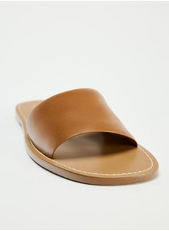 Zara Flat leather slider sandals  - Image 3