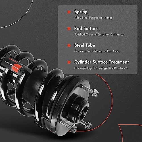 A-Premium 2x Front Strut and Coil Spring Assembly Compatible with Chevy and GMC Vehicles - [w/o 22" Wheels] - Avalance 2007-2013, Suburban 2015-2020, Tahoe 2007-2020, Yukon 2007-2020 - Image 5