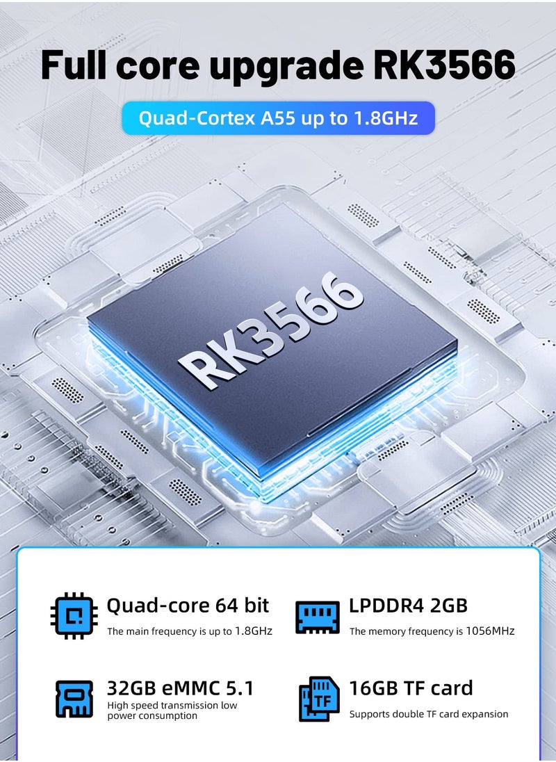 ANBERNIC  - لعبة RG353V Retro المحمولة مع نظام تشغيل مزدوج Android 11 وLinux، RG353V مع بطاقة TF 64G مثبتة مسبقًا 4452 لعبة تدعم 5G WiFi 4.2 Bluetooth (رمادي) - Image 1
