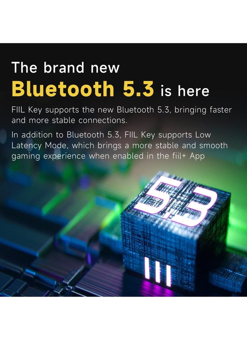 FIIL - FIIL CC Key True Wireless Ear Buds Dual Mic ENC Call Noise Cancelation Bluetooth 5.3 Dual Device Shifting Support Android App For Music And Gaming - Image 1