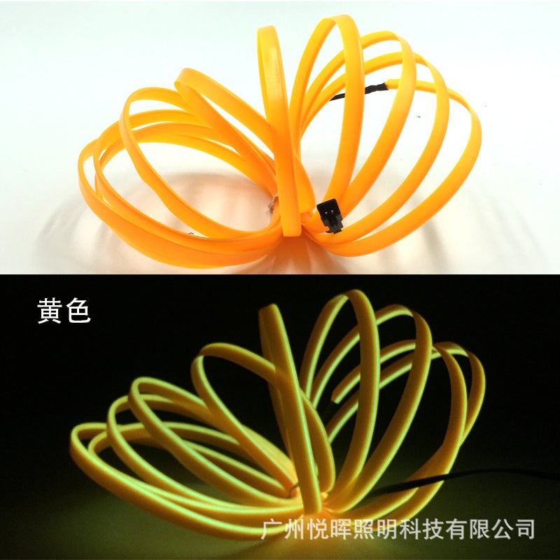 Highlight With Edge El Luminous Line Unilateral Line Clip Sideline 5 M 12V Constant Bright Cold Light Set 10 Colors Optional - Image 1