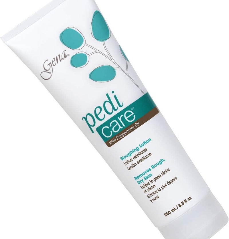 Gena Pedi Care Lotion with Peppermint Oil - 250ml Exfoliating Sloughing Lotion for Soft, Smooth Skin - Image 1