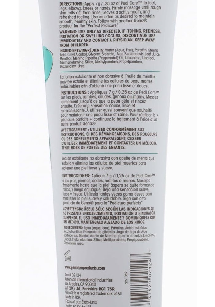 Gena Pedi Care Lotion with Peppermint Oil - 250ml Exfoliating Sloughing Lotion for Soft, Smooth Skin - Image 5