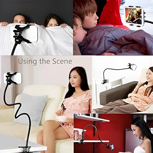 Like Star LikeStar® Flexible Long Arm Mobile Holder with Strong Metal Clip – 360° Rotating Phone Mount for Desk, Bed, Car & Table – Universal Adjustable Clamp for All Smartphones – Sturdy & Hands-Free Stand - Image 5