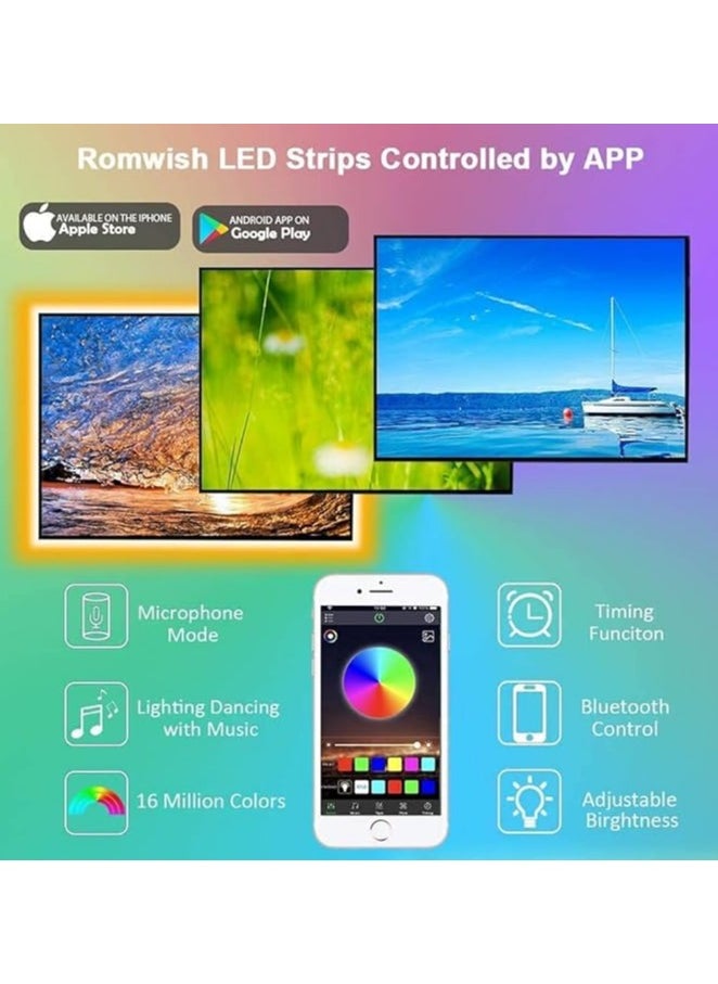 شريط إضاءة LED ذكي متعدد الاستخدامات - تحكم بلمسة سحرية