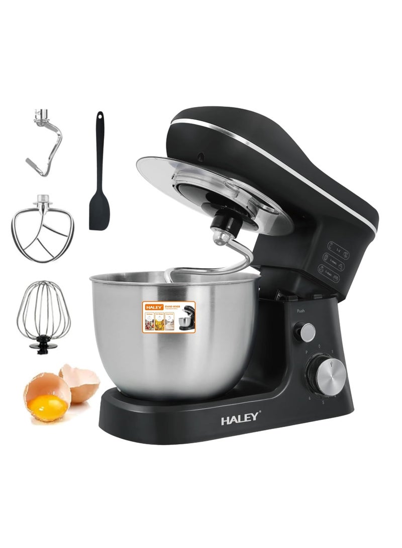 Haley 1200W Electric Stand Mixer for Dough Kneading – 7L Stainless Steel Bowl, 6 Speed Kitchen Machine with Whisk, Beater & Dough Hook for Baking and Cooking  - Image 1