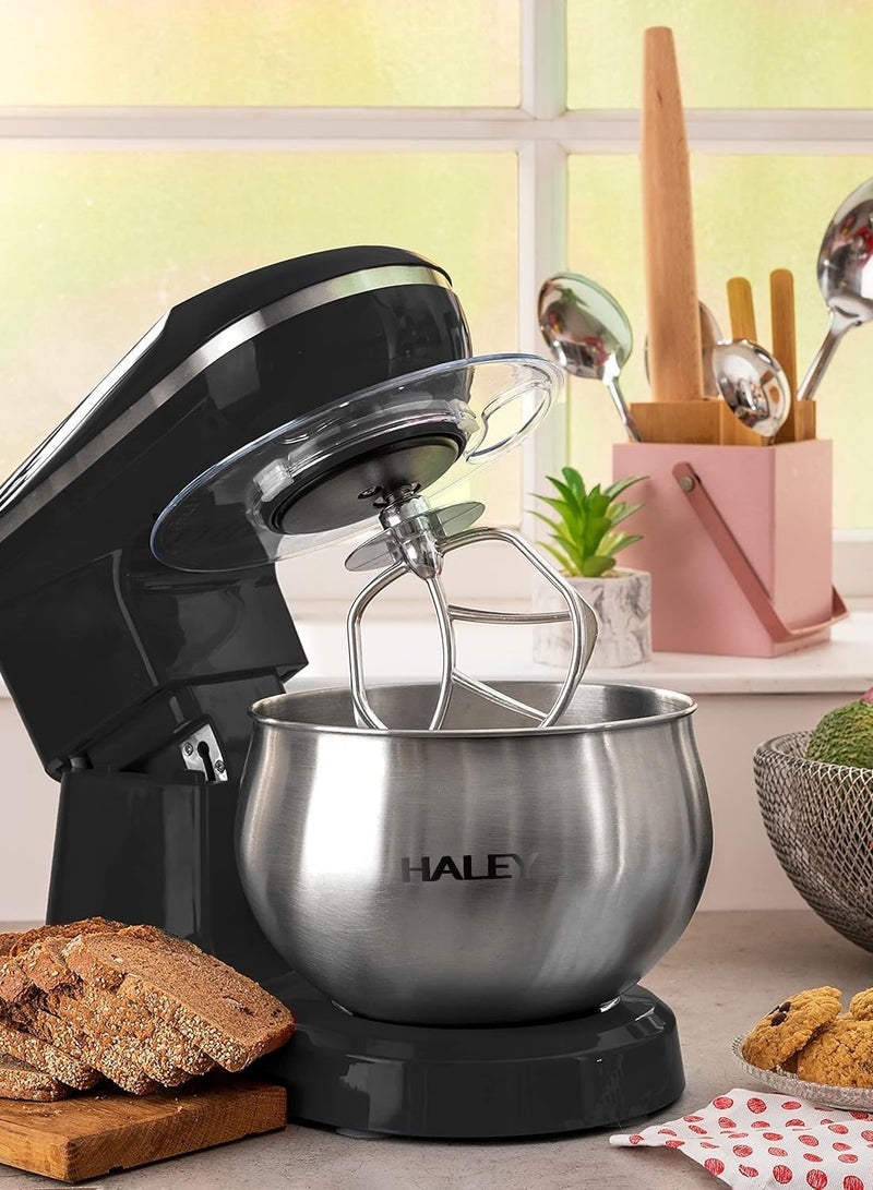 Haley 1200W Electric Stand Mixer for Dough Kneading – 7L Stainless Steel Bowl, 6 Speed Kitchen Machine with Whisk, Beater & Dough Hook for Baking and Cooking  - Image 5