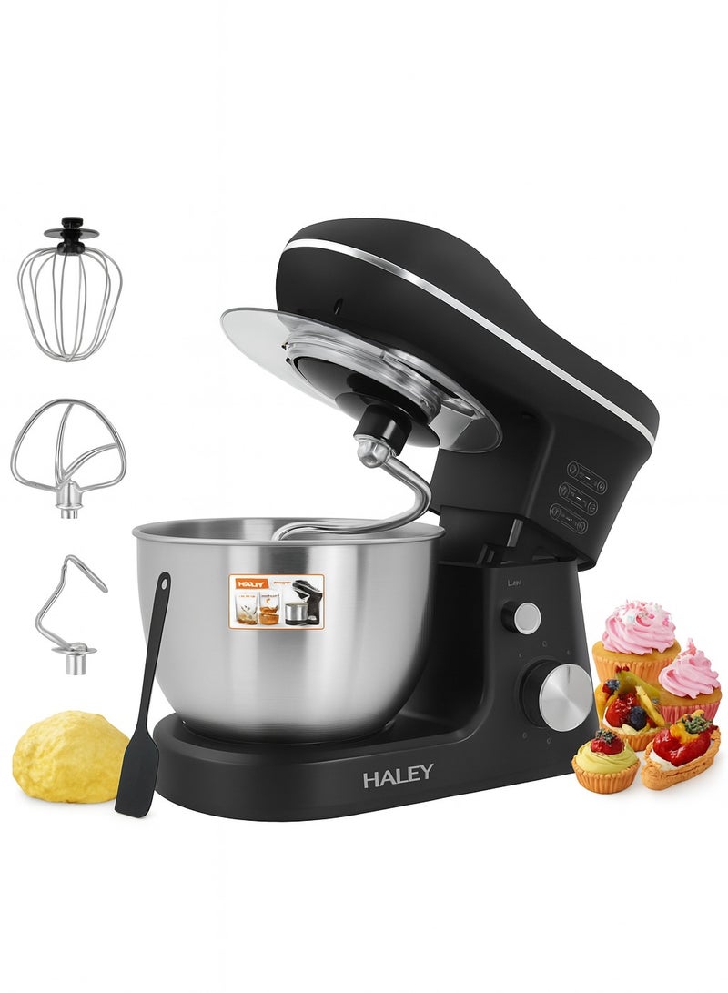 Haley 1200W Electric Stand Mixer for Dough Kneading – 7L Stainless Steel Bowl, 6 Speed Kitchen Machine with Whisk, Beater & Dough Hook for Baking and Cooking  - Image 1