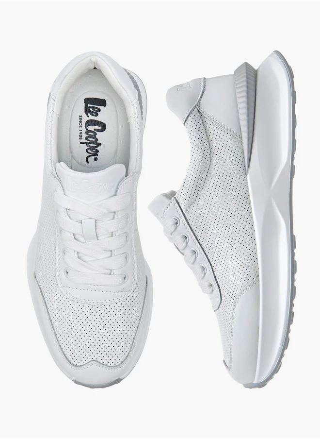 لي كوبر Women's Textured Lace-Up Sneakers