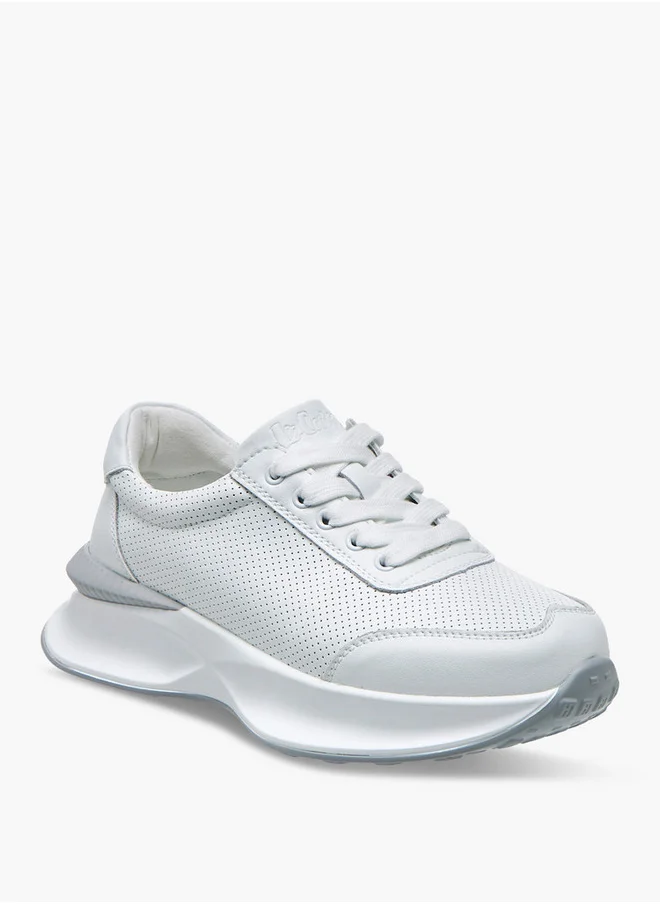 لي كوبر Women's Textured Lace-Up Sneakers
