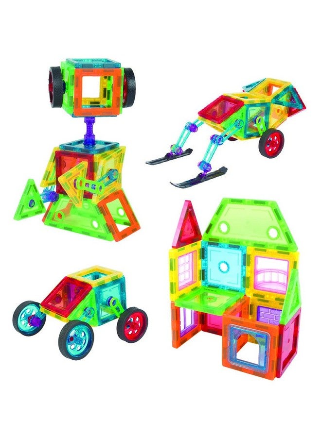 فنبلاست مجموعة مكعبات البناء المغناطيسية السحرية من FunBlast Mag للأطفال - لعبة ألغاز تعليمية للأطفال - (متعددة الألوان؛ 48 قطعة) - Image 1