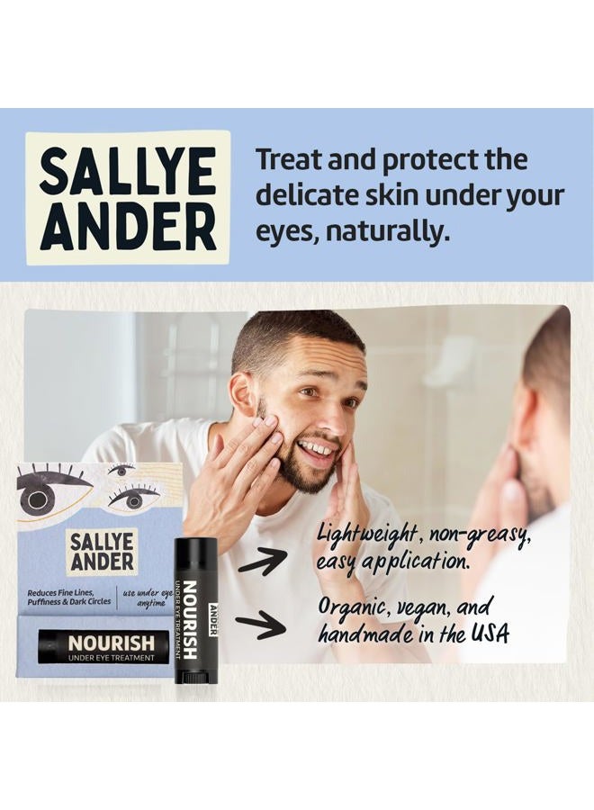 SALLYEANDER Nourish Under Eye Treatment for Dark Circles, Crow's Feet, Fine Lines, and Puffiness - Nourish, Moisturize and Gently Restore Tender Under Eye Skin. 100% Handmade hypoallergenic skincare. - Image 5