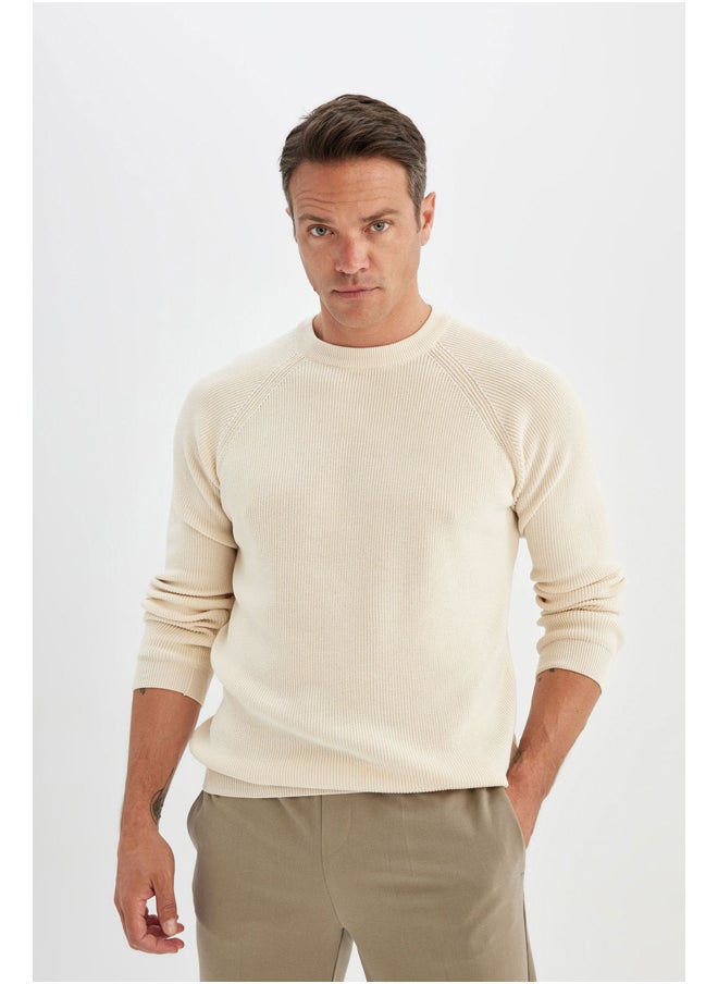 DeFacto Man Tricot Standart Fit Crew Neck Long Sleeve Pullover  - Image 2