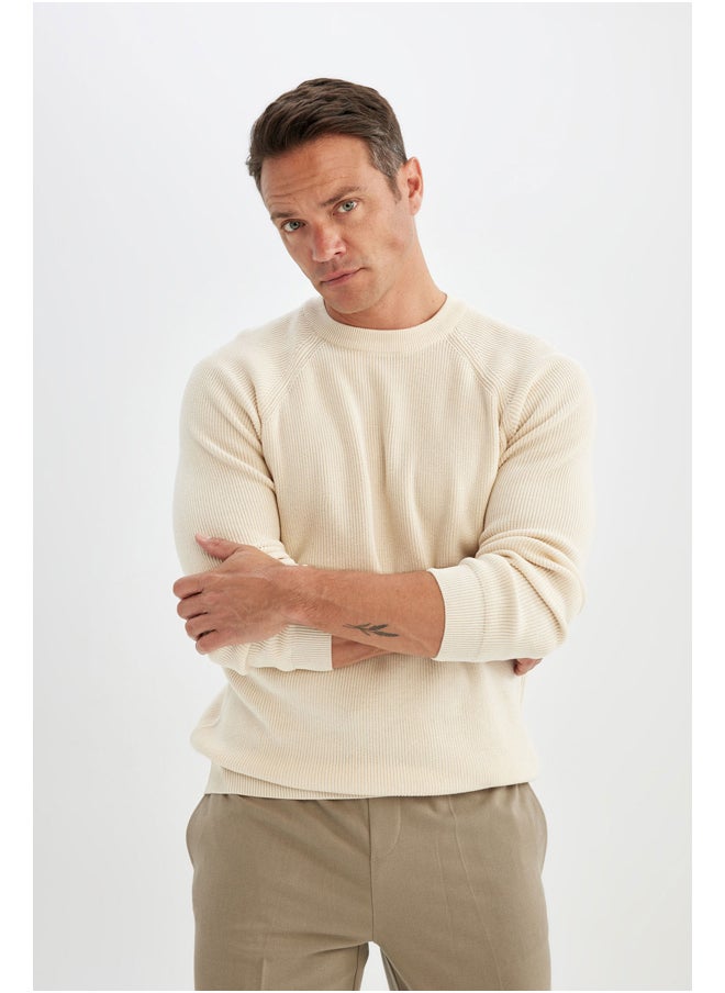 DeFacto Man Tricot Standart Fit Crew Neck Long Sleeve Pullover  - Image 4