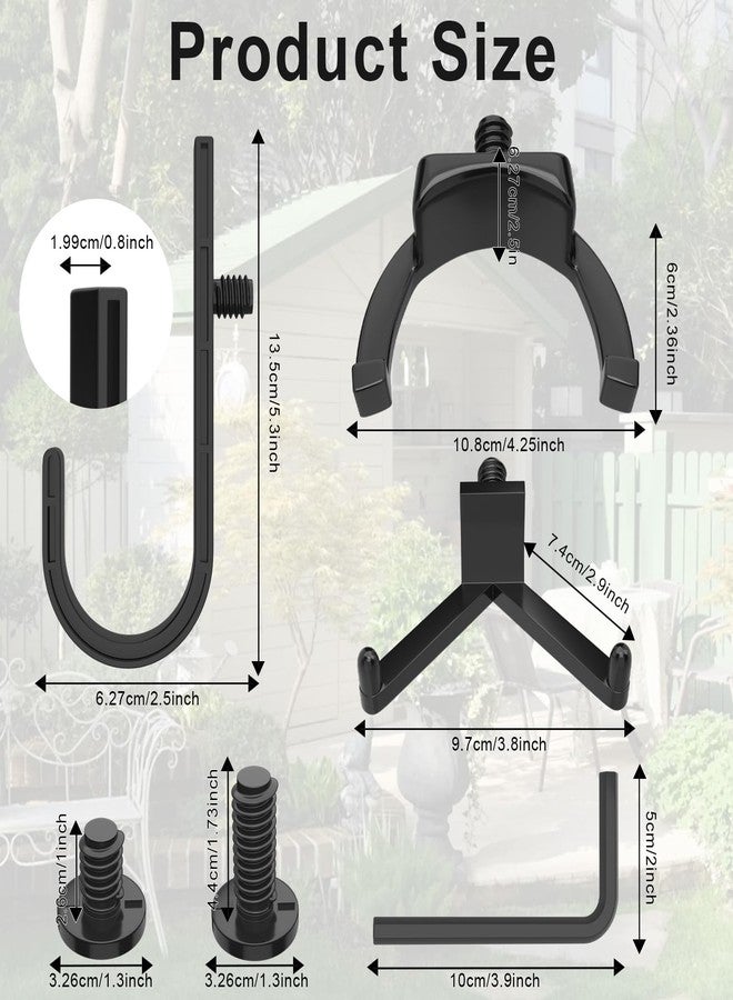 AccEncyc 23 Piece Shed Storage Hooks Kit, Heavy Duty J/U/V Shape Tool Hangers with Screws, Compatible with Suncast, Craftsman Shed Shelves & Accessories - Image 2