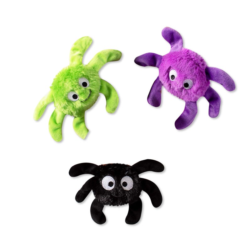 Fringe Studio, Creepy CRAWLY Spiders, Small Plush Dog Toy 3PCS Set, PetShop Collection (289479) - Image 5