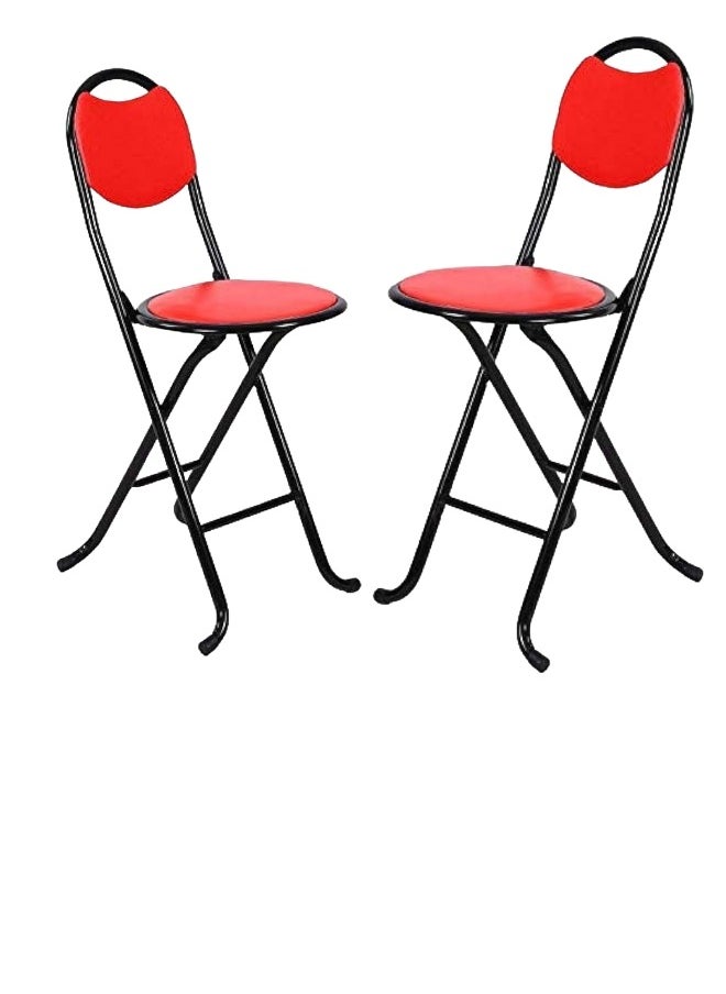 SMART HOME Set of 3 Comfortable Folding Chair, Prayer Chair, Elderly Chair, Camping Chair, Living Room Garden Sitting Chair  - Image 2
