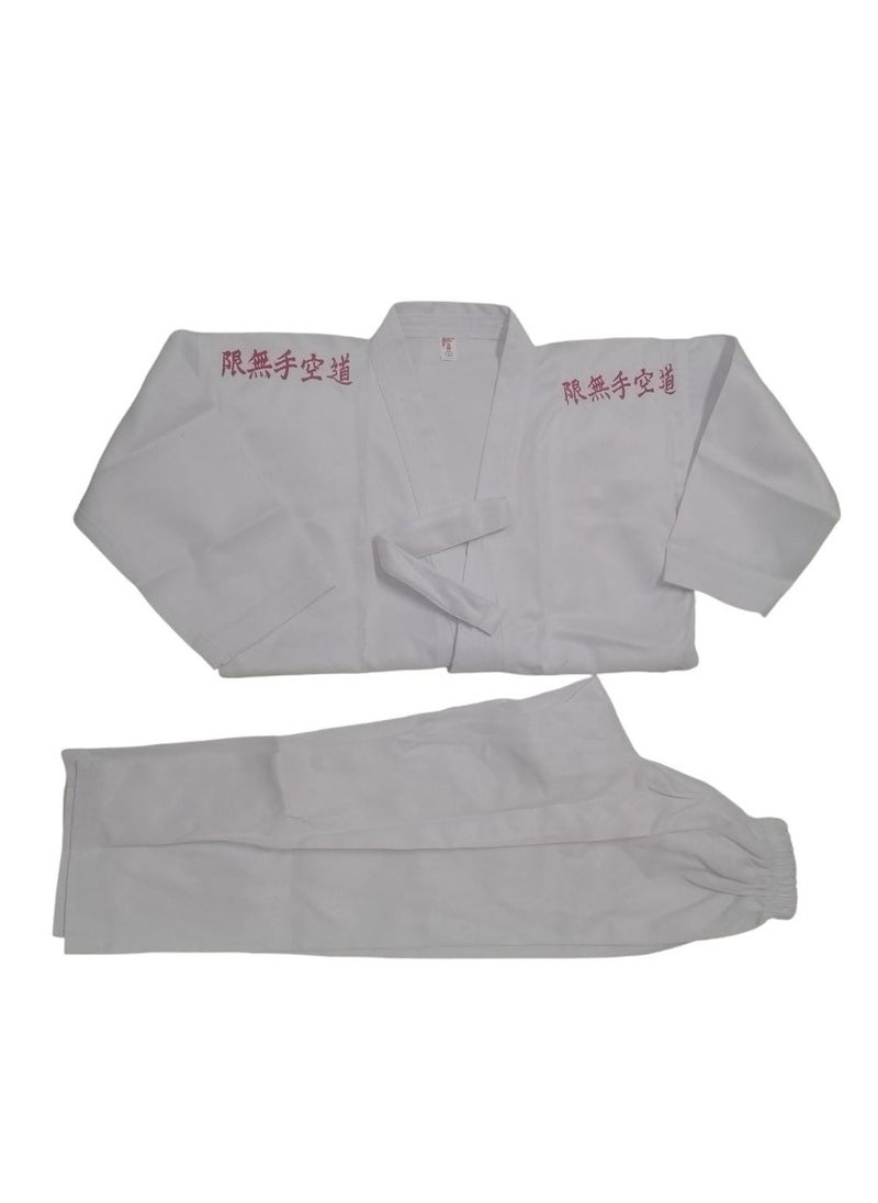 Generic Karate Martial Arts Uniform with White Belt  - Image 1
