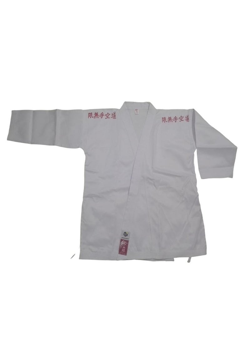 Generic Karate Martial Arts Uniform with White Belt  - Image 3
