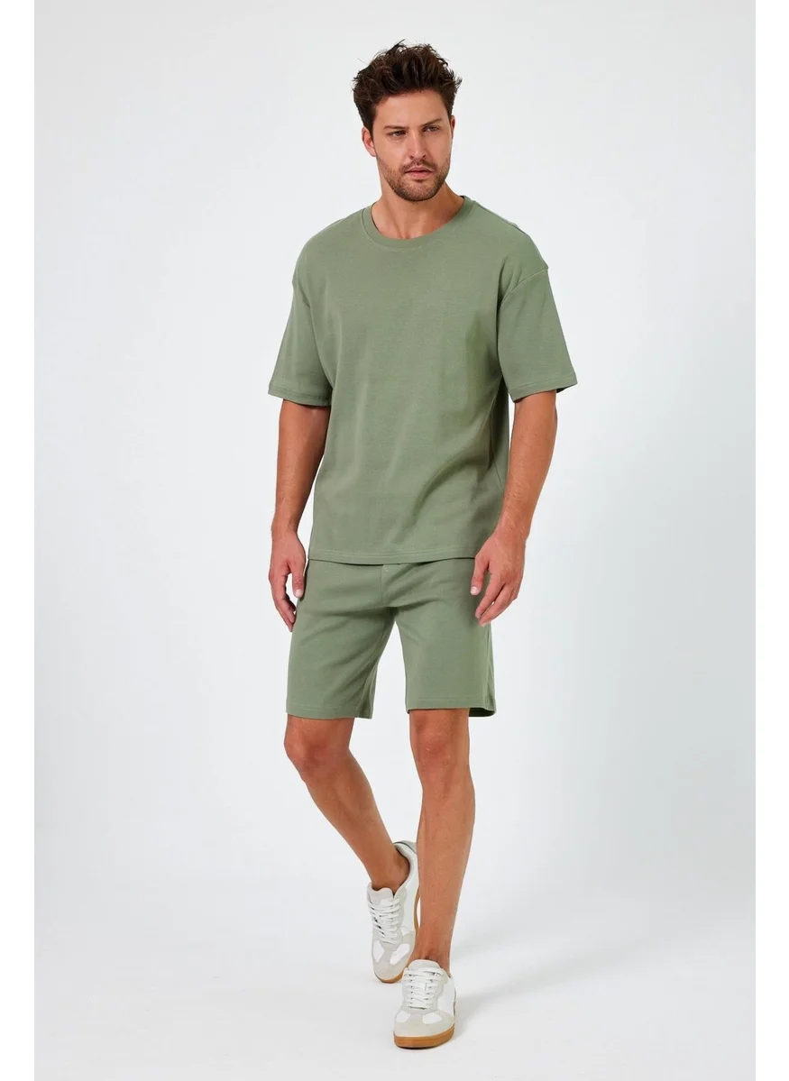 Alexander Gardi Pocket Tied T-Shirt-Shorts Set (E24-Ab-Ts-Şt)