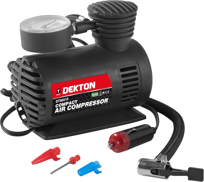 Dekton Compact Air Compressor for Rapid Inflation - 12V, 250 PSI - Image 2