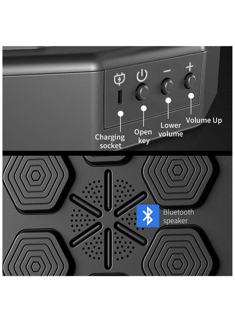 Generic - Electronic Music Boxing Machine,Bluetooth Smart Boxing Machine with 1 Pairs of Boxing Gloves,Wall Mounted Punching Pad Machine - Image 1