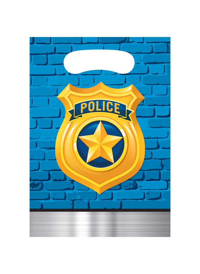 CREATIVE CONVERTING Police Party Favor Bags 8 ct 