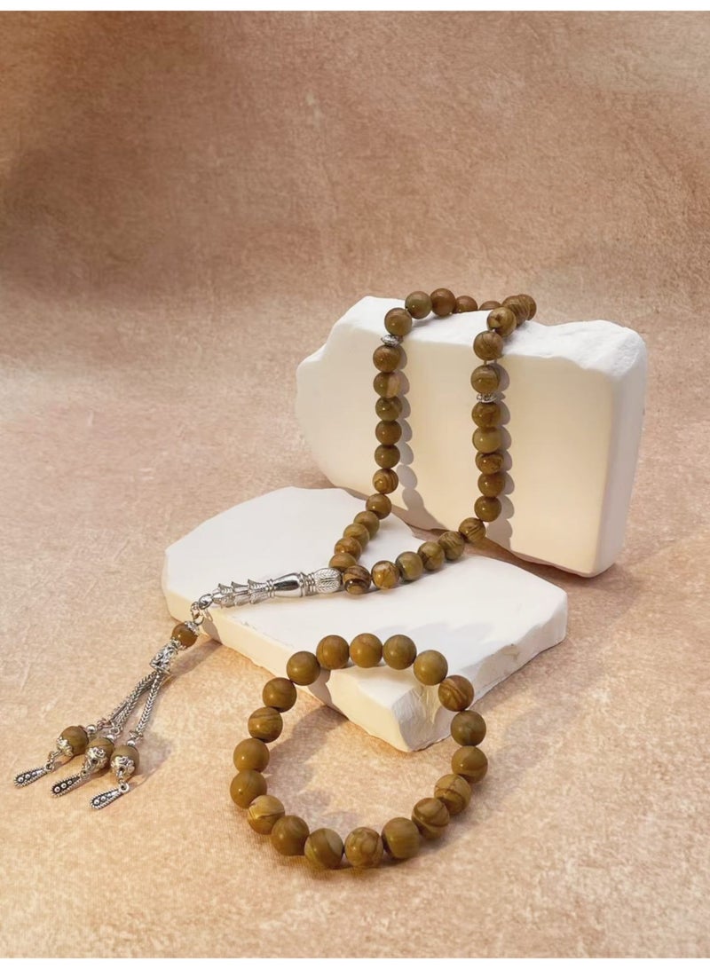Tasbih stone 10mm 33-piece bracelet Muslim prayer beads - Image 1