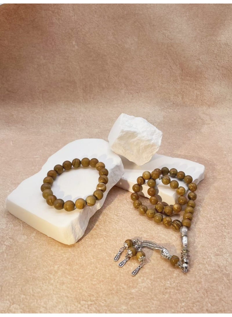 Tasbih stone 10mm 33-piece bracelet Muslim prayer beads - Image 2