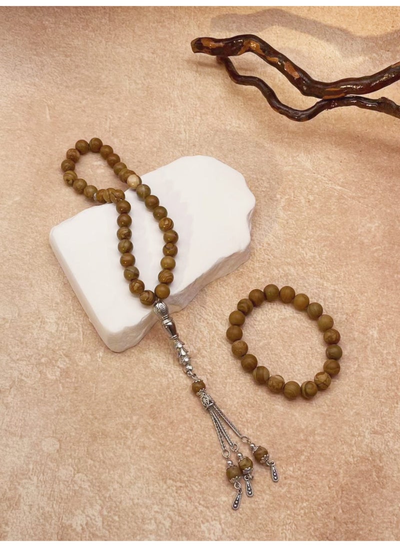 Tasbih stone 10mm 33-piece bracelet Muslim prayer beads - Image 3