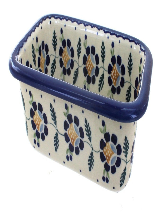 Blue Rose Pottery Blue Rose Polish Pottery - Yellow Sunflower Loaf Baker - 10" x 6.25" - Ceramic Bread Baking Dish for Baking & Serving Loaves - Image 1