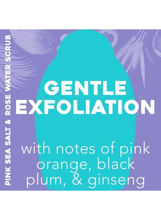 Ogx سكراب الجسم المهدئ اللطيف بملح البحر الوردي وماء الورد، غسول الجسم المقشر الخفيف، خالي من الكبريتات، 19.5 أونصة، 1.0 عدد - Image 4