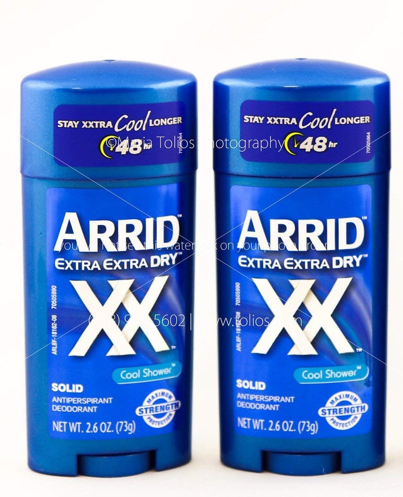 Arrid Deodorant 26 Ounce Solid Xx Cool Shower 76ml 2 Pack