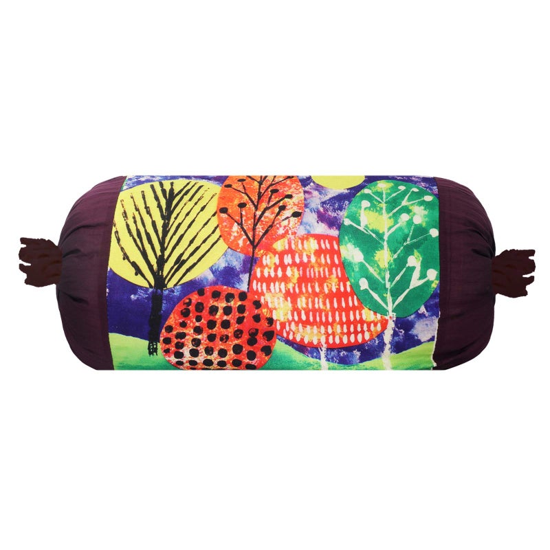 Kuber Industries Tree Design Cotton 2 Pieces Bolster Cover Set (Green) - Image 2