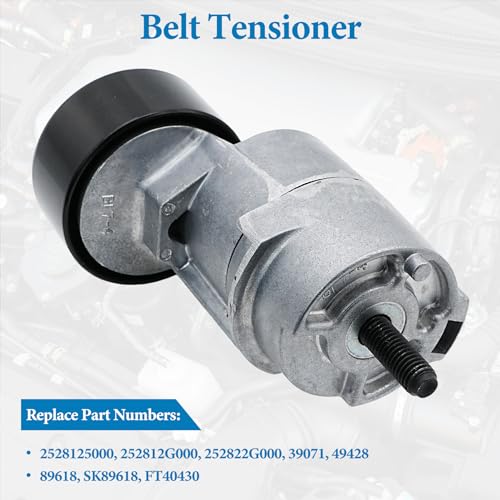 LEVANLIGHT Belt Tensioner Assembly with Pulley Compatible with 2010-2014 Hyundai Tucson, 2006-2014 Sonata, 2011-2015 Kia Sportage, 2007-2010 Rondo, 2006-2015 Optima, 2010-2013 Forte Koup, Replaces# 2528125000 - Image 3